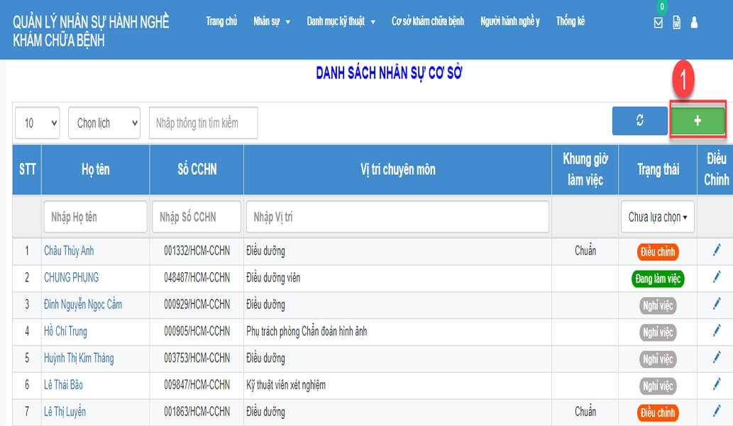 Hướng dẫn đăng ký Bổ sung nhân sự hành nghề của phòng khám lên Sở Y Tế Hướng dẫn đăng ký Bổ sung nhân sự hành nghề của phòng khám lên Sở Y Tế