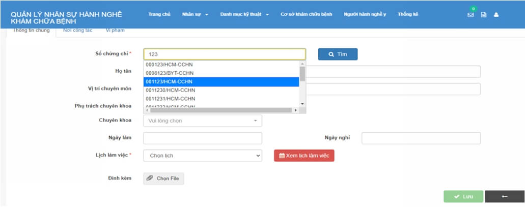 Hướng dẫn đăng ký Bổ sung nhân sự hành nghề của phòng khám lên Sở Y Tế Hướng dẫn đăng ký Bổ sung nhân sự hành nghề của phòng khám lên Sở Y Tế